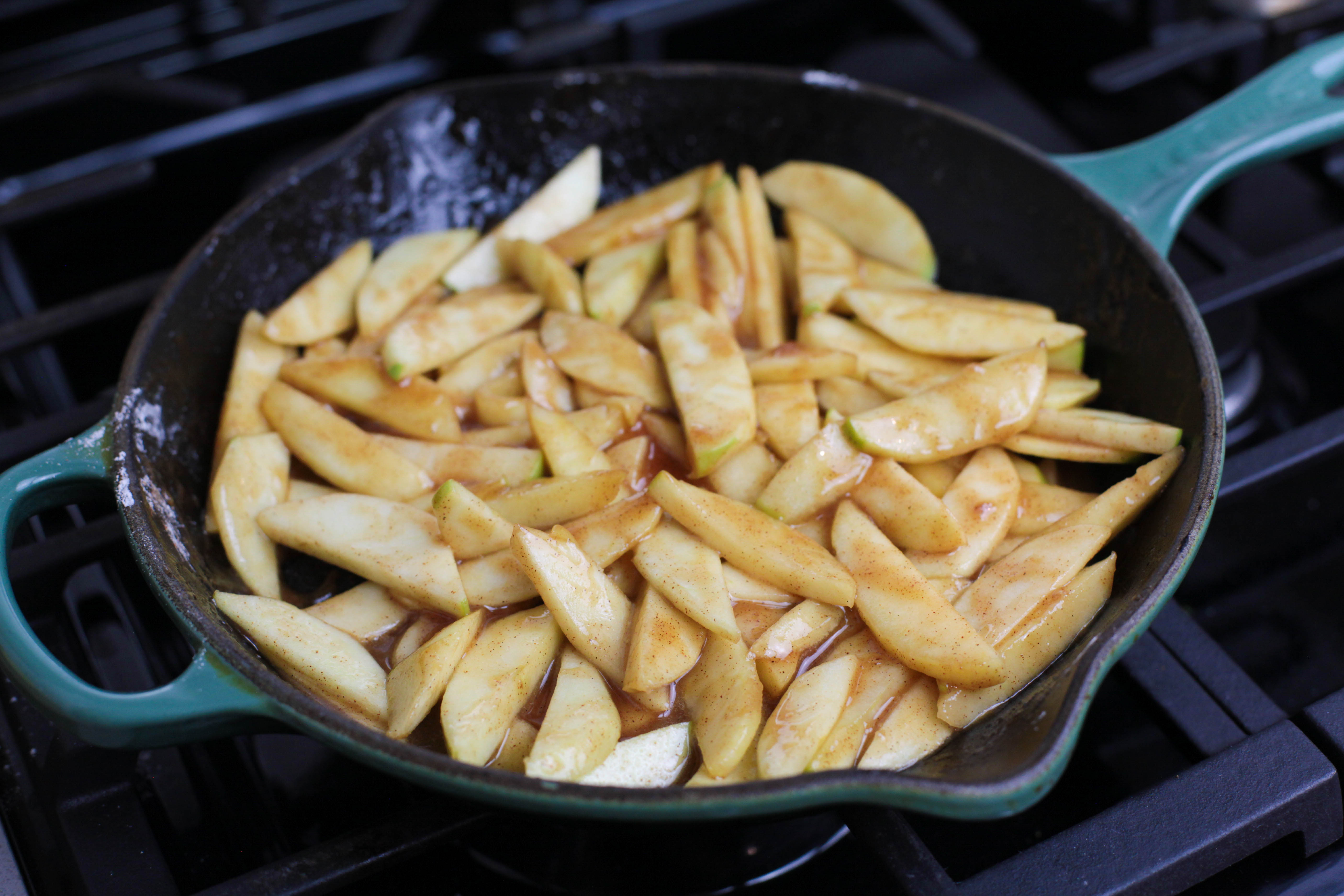 cooked apples