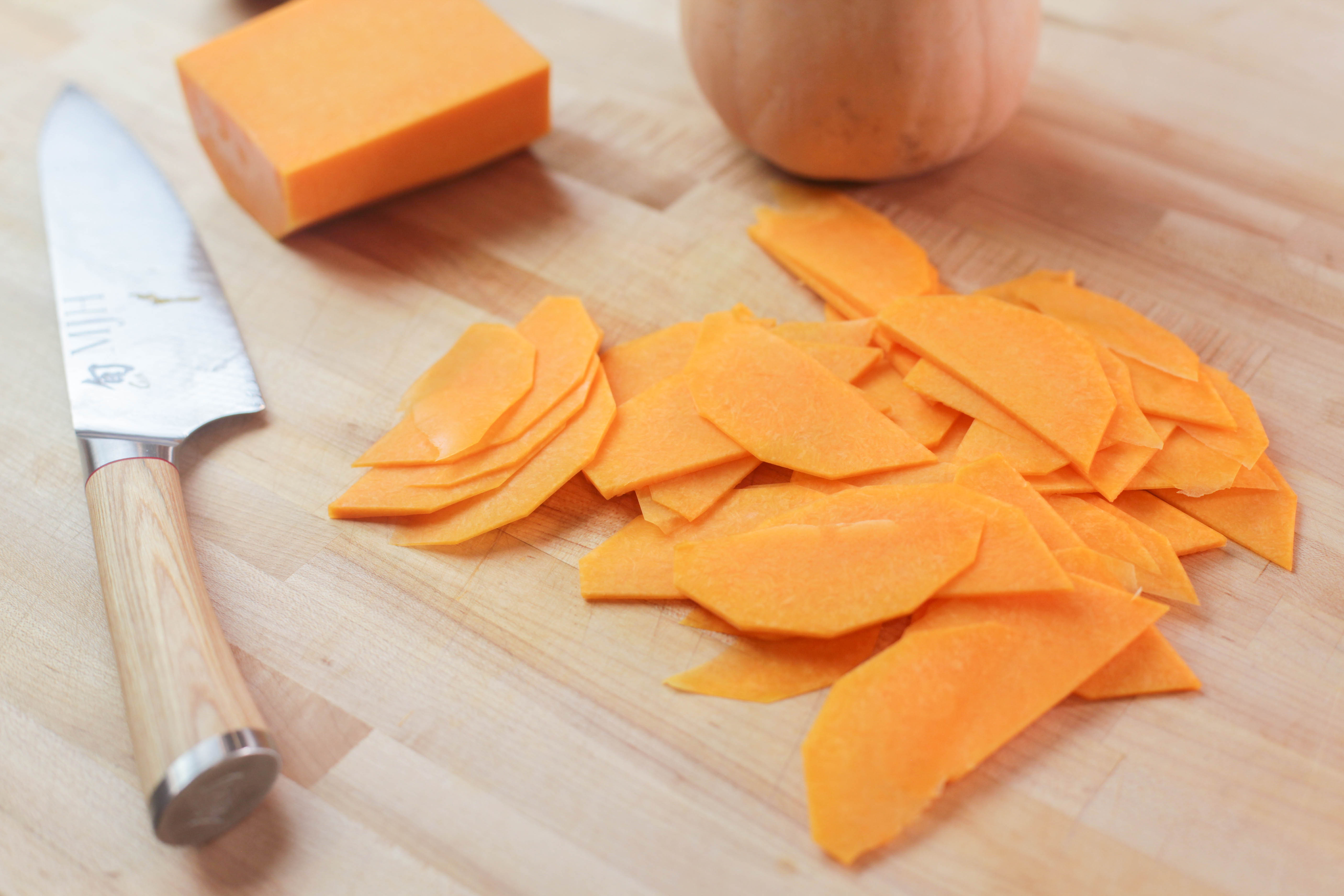 sliced butternut squash